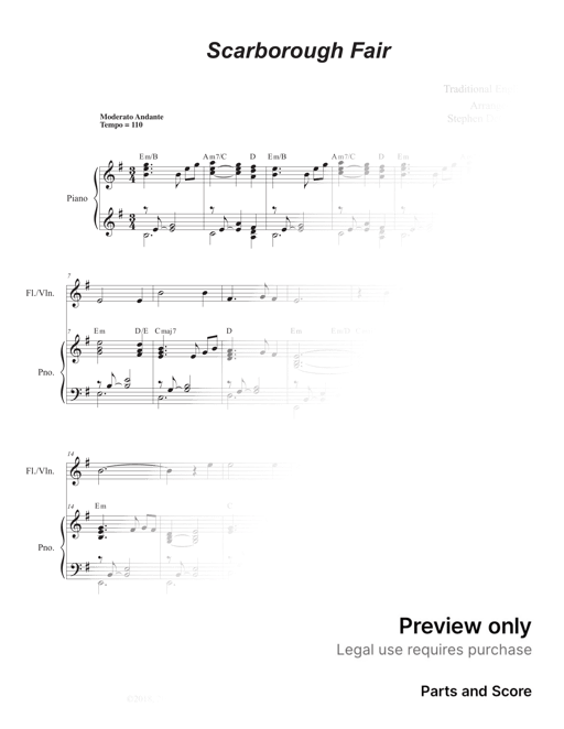 Scarborough Fair Sheet music for Violin (Solo)